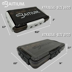 Waterproof Fishing Tackle Box Organizer 3600 Tray Dividers Baitium