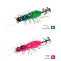 UV Glow Jumping Shrimp Squid Jig 5.5cm 8.9g EGI Style for Night Sea Angling