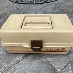 Vintage Tackle Box Sportfisher 52 Woodstream Fish Box Two Tier + 29 Flures