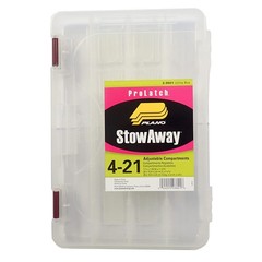 Plano 2-3601-00 Thin Stowaway with Adjustable Dividers, One Size, Clear