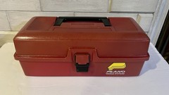 Vintage Red Plano’s Fishing Tackle Box Storage Tray 13″ Made In Plano USA #1001