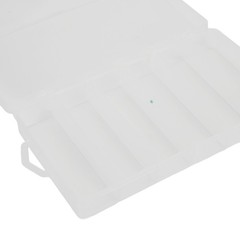 `PVC Plastic Six Grid Box 17.5*9.5*3cm Transparent Bait Box Accessory Box /new