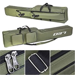 LEOFISHING Fishing Tackle Storage Bag – 130cm/4.27ft 9.4 inches, Green