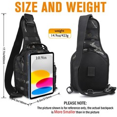Small Fishing Backpack Waterproof Fly Sling Pack Tackle Bag Boxes Trout