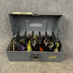 Plano 2301 Hanging Bait Box with 30 Vintage Spinnerbait Lures
