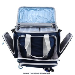 Osage River Medium Saltwater Resistant Fishing Tackle Bag Waterproof Bottom Navy