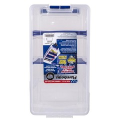 Fishing Tackle Box 15in Soft Bait Organizer Zerust Storage Adjustable Dividers