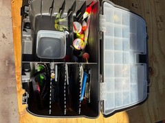 Plano Guide Series Three Level Tackle Box with Lures, Tools and Contents