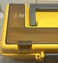 VTG Plano Plastic Tool-Tackle Box W/Removable Tray, Lid Storage 13”x7”x5.5”