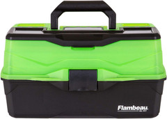 Outdoors 6383FG 3-Tray Classic Tray Tackle Box, Portable Tackle Organizer, Frost