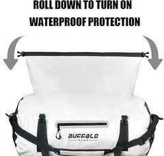 Buffalo Gear Waterproof Duffle Bag 40L 60L 80L Roll-top Dry Bag Heavy Duty