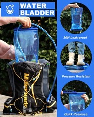 Hydration Bladder,1L/1.5L/2L/3L Water Bladder for Hydration Pack,BPA-Free Lea…