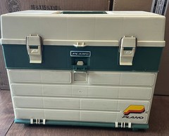 Vintage Plano 787 Fishing Tackle Box Organizer Storage w/ 4 Drawers Made In USA