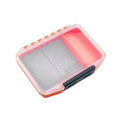 Clear Fishing Tackle Box Plastic Fly Box with Sponge Pad Fishing Tackle Tool