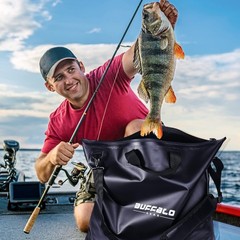 Fish Bag 25×23 Inch With Airtight Waterproof Zipper Tournament Weighin Bag Black