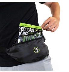 Googan Squad Black Waist Hip Bag Fanny Pack Fishing Carry Tote