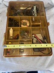 Vintage Plano Magnum Large Double Sided Fishing Tackle Box Magnum By Plano