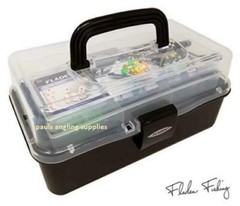 Fladen Sea Fishing Tackle Box Hooks Beads Line Clips Swivels + cutters