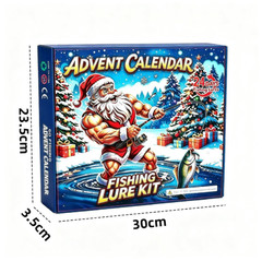 Advent Calendar Fishing Kit 24pcs Hard Bait Lures for Freshwater Saltwater