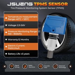 TPMS Sensor, Set of 4 Tire Pressure Monitoring Sensor Compatible with Nissan …