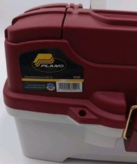 Plano 1-Tray Tackle Box with Dual Top Access – Red White 6201-06