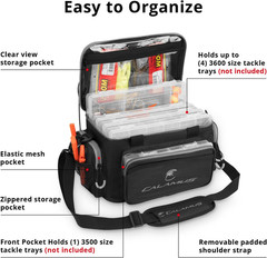 Fishing Tackle Bags – Saltwater & Freshwater Fishing Bags – Rip-Stop PE – Padded
