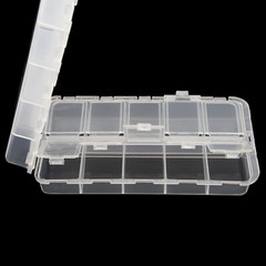 Transparent Fishing Case 20 Compartments Plastic Fishing Tackle Box for Fishing