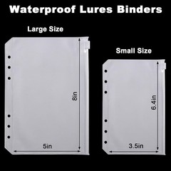 Bait Binder Bags Worm Wallet Binders Travel Portable Compact Tackle Storage for