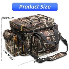 Fishing Tackle Bag for Saltwater or Freshwater, Water-Resistant 3600 Tackle B…