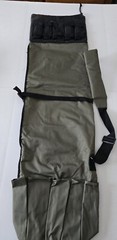 Fishing Rod Bag Canvas Backpack 5 Pole Holder Carrier Duffle Camping Hiking