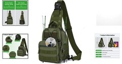 Multi-Functional Fishing Backpack with Adjustable Straps & Reflective Strips