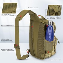 BlowBak Tactical Sling Tackle Bag-Lightweight Fishing Backpack Storge Fishing…