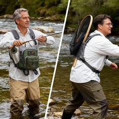 Fly Fishing Chest Pack Work Station Lightweight Tackle Bag QuickRelease
