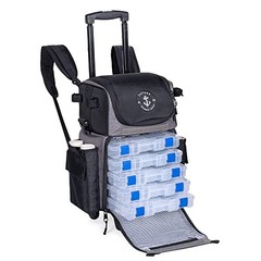 Calissa Offshore Rolling Fishing Tackle Box w Wheels