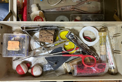 Plano Vintage Model 6200 Fishing Tackle Box with Tackle, Lures