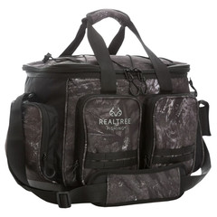 Realtree Aspect Large Fishing Tackle Bag Gray Camo w/ Tackle Boxes