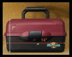 Flambeau Outdoors Classic Series 2 Tray Dividers FISHING Tackle Box Maroon Black