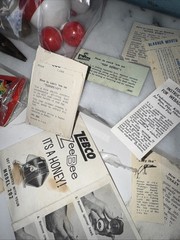 Vintage Old Pal Steel Tackle Box Muski-pike Fishing Line Bobbers Pamphlets More