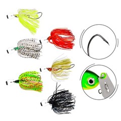 Snag Resistant Buzzbait Lure with Loud Noise and Bright for flash 15x8x3cm