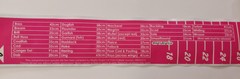 Mighty Bright Sea fishing fish measure. 46cm Sticker For seatbox PINK EDITION