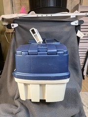 PLANO RETRO Two Tray Tackle Box Model 6202 Blue & Beige Color Fishing Tackle Box