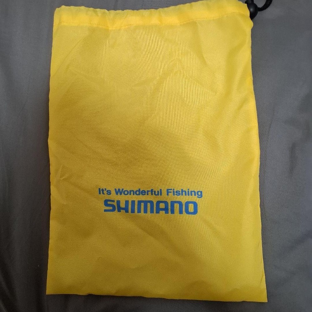 SHIMANO Drawstring Bag Yellow Fishing Bag