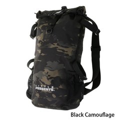 LITTLE PRESENTS B-25 Waterproof Backpack S20 20L Black Camo Fishing From Japan