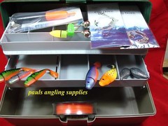 Surf / Boat Fishing Tackle Box Rigs Lures Weights Hooks Float shads Bell Light