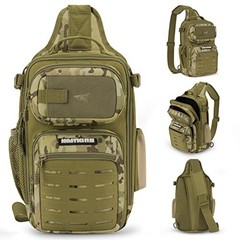 Lightweight Tactical Sling Fishing Backpack – Storage Bag for Gear & Equipment,