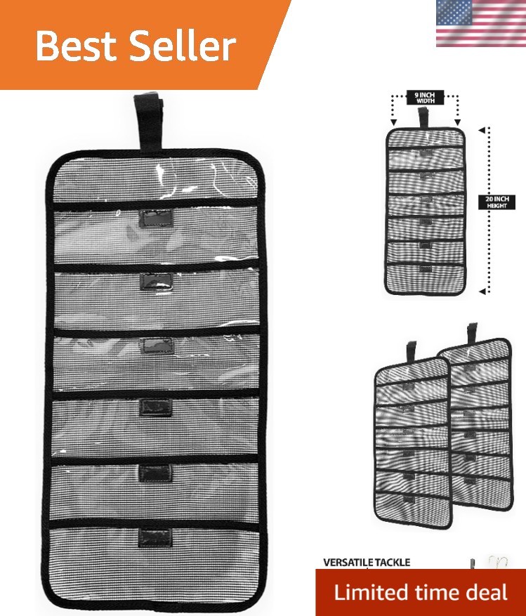 Efficient 2-Piece 20″ x 9″ Lure Bag Set with Mesh Design for Tackle Organization