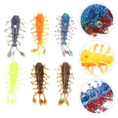 Durable Soft Plastic Shrimp Lures for Bass Trout Crappie Fishing Assorted Colors