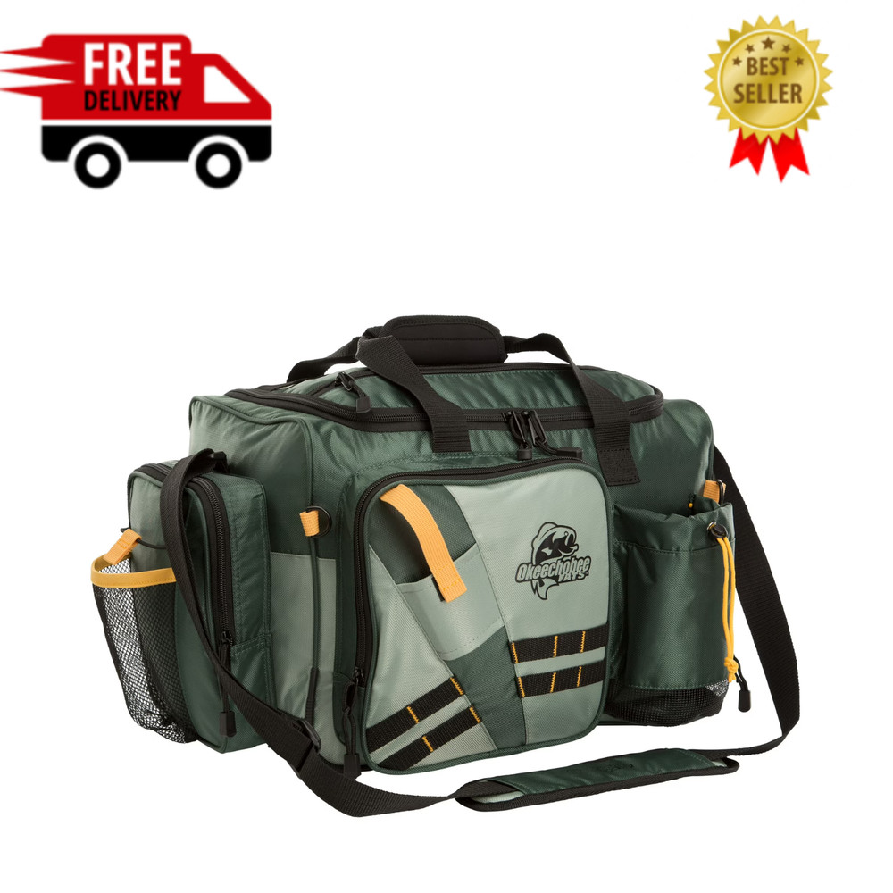 Okeechobee Fats Extra Large Fishing Tackle Bag & Boxes, Polyester