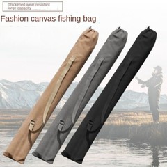 Portable High-capacity Outdoor Fishing Bag Canvas Fishing Gear Fishing Rod Bag