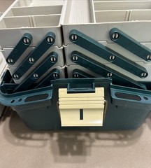 Vintage PLANO 8600 Fishing Tackle Box Double-Sided 6 Tray USA